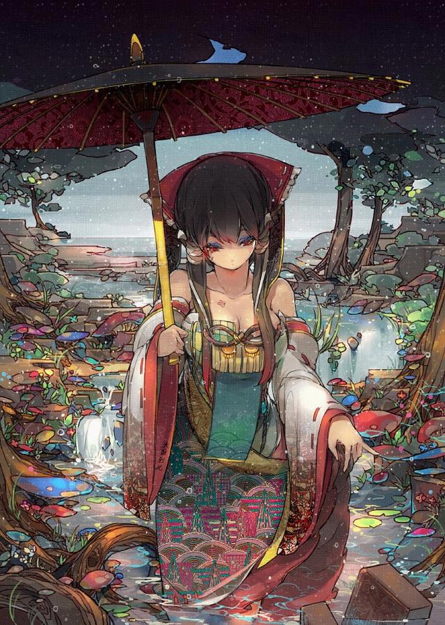 动漫头像：乖巧可爱的女生，笑起来的样子真好看！