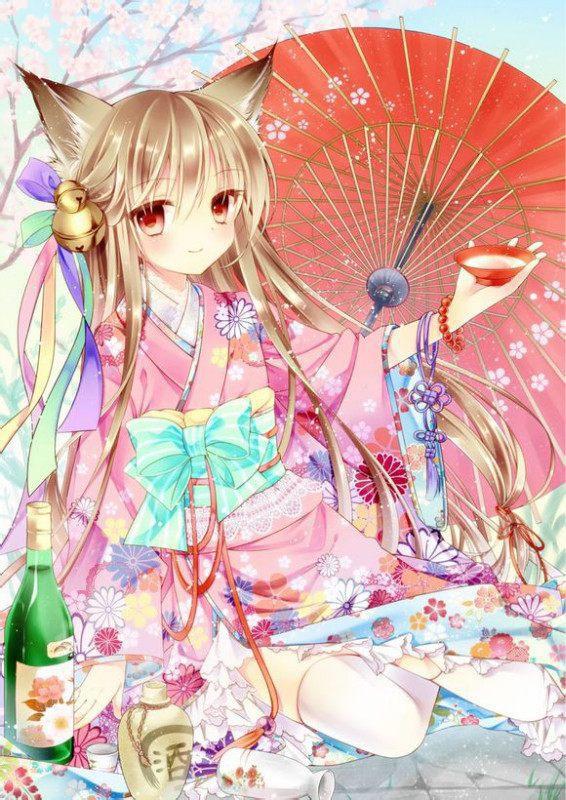 动漫头像：乖巧可爱的女生，笑起来的样子真好看！