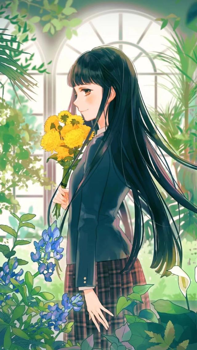 绿色系列唯美高清动漫女生壁纸&头像（下）