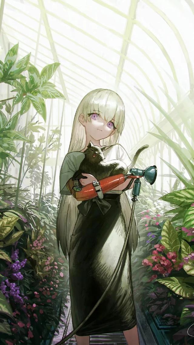 绿色系列唯美高清动漫女生壁纸&头像（下）