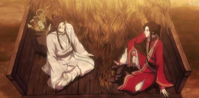《天官赐福》：花城和谢怜牛车相遇，菩荠观相处最美好的时光！
