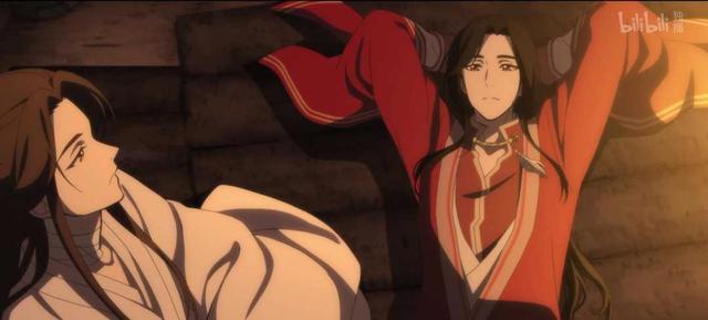 《天官赐福》：花城和谢怜牛车相遇，菩荠观相处最美好的时光！