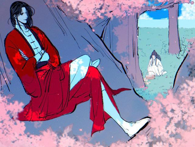 《天官赐福》漫画第40话，花城为谢怜解毒，“兔怜怜”真可爱！