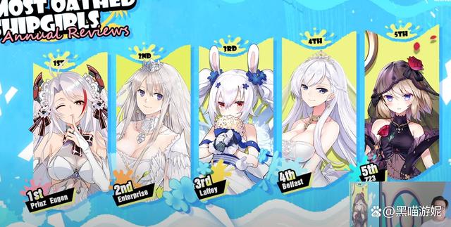 碧蓝航线国际服婚纱皮肤TOP10:原来欧美玩家最喜欢欧根和企业