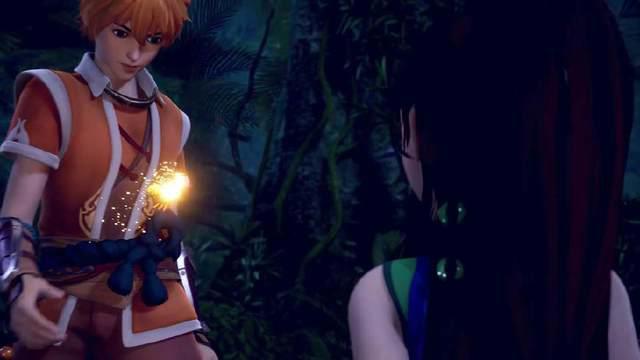 《妖神记》肖凝儿被族人绑架在家族后山，却被聂离所救