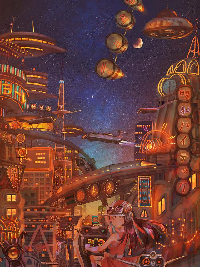 P站美图推荐——夜景特辑