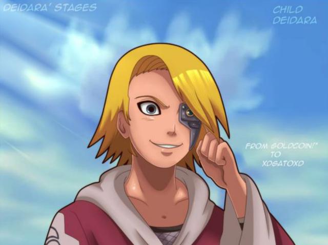 火影：迪达拉各阶段形象，少年时充满野心，秽土转生后放飞自我