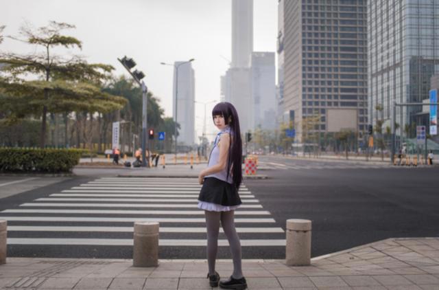 超美二次元cos来袭，五更琉璃常服，突破次元壁