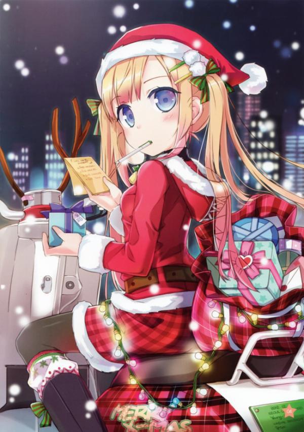 平安夜，当然要有漂亮的二次元小姐姐送福利来了