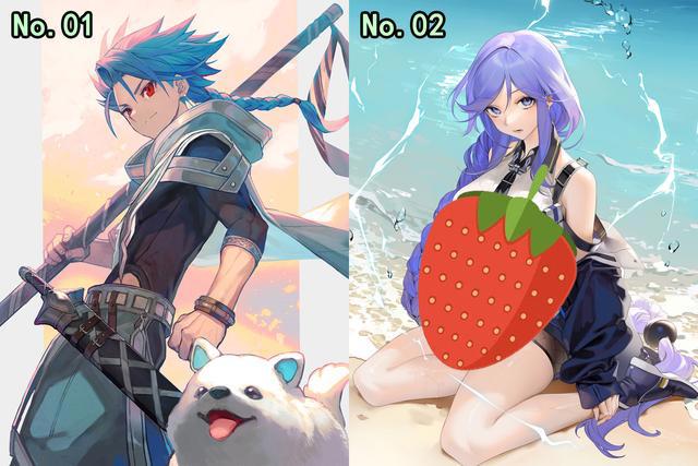 P站二次元美图榜单,FGO库·丘林力压众多女性角色,首次登顶