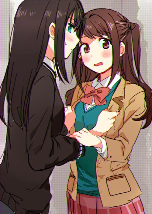 P站美图推荐——制服百合特辑