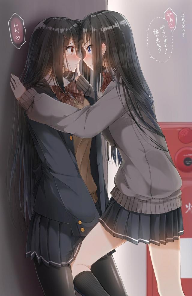 P站美图推荐——制服百合特辑
