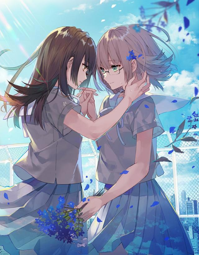 P站美图推荐——制服百合特辑