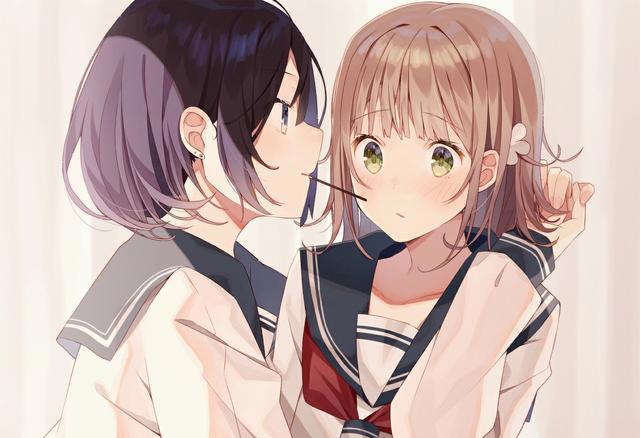 P站美图推荐——制服百合特辑