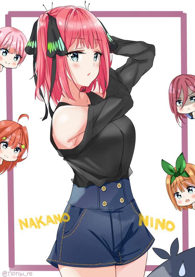 《五等分的新娘》美图：三玖降临到了我身边？P站满是她的同人图