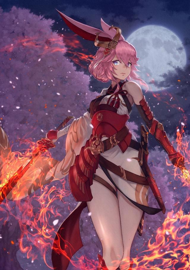 崩坏学园2：女神八重樱精美插画分享，喜欢的朋友抓紧收藏吧