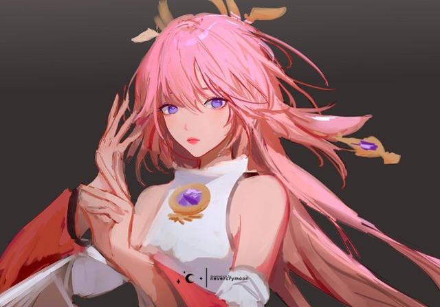 八重樱跑到《原神》做雷神？你想多了，只是换个地方做巫女而已