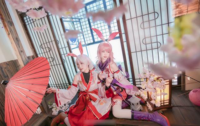 三组国产游戏《崩坏学园3》角色“八重樱”COS作品欣赏！很漂亮哦