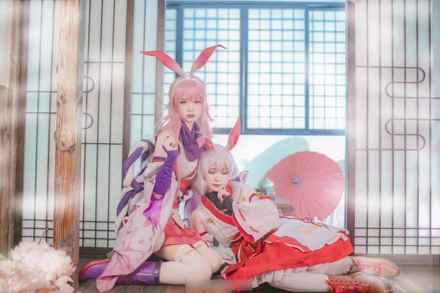 三组国产游戏《崩坏学园3》角色“八重樱”COS作品欣赏！很漂亮哦