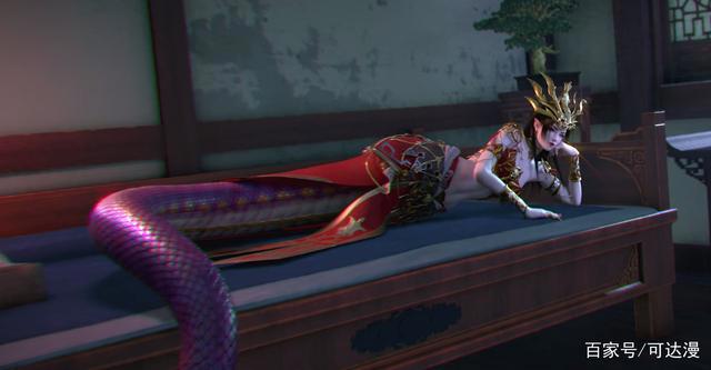 斗破苍穹开播,美杜莎全身照细节曝光,背面角度有亮点,魅惑十足