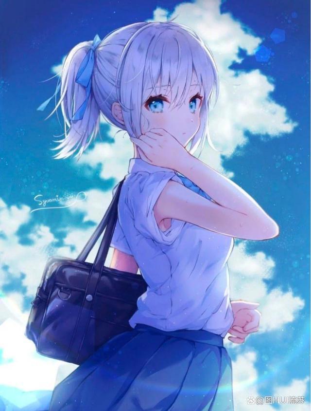 今日美图二次元少女可爱壁纸