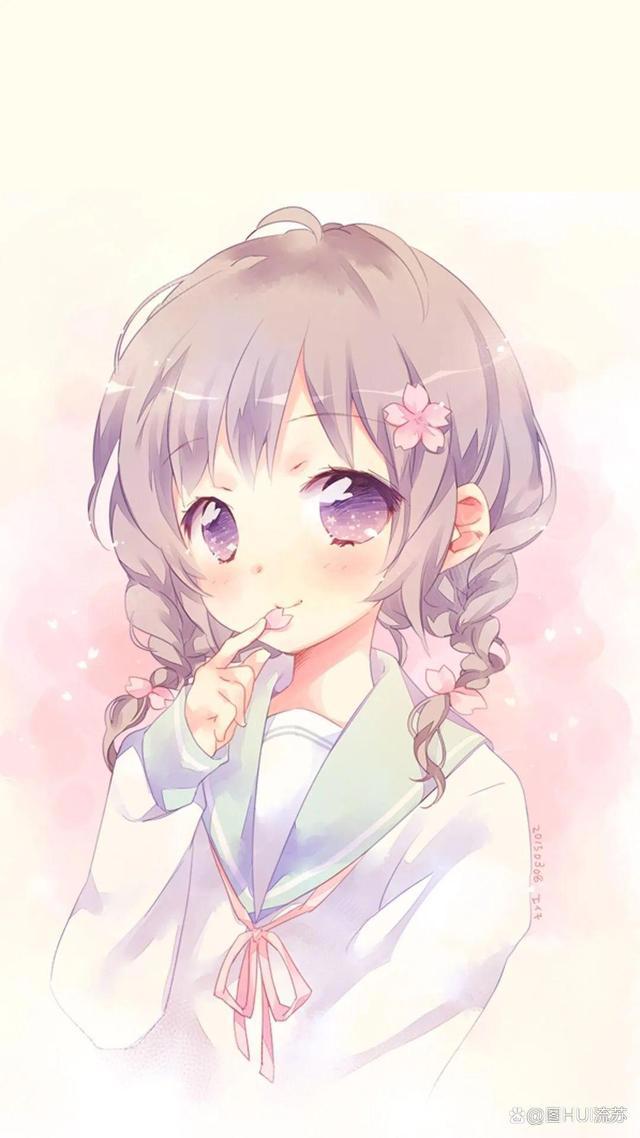 今日美图二次元少女可爱壁纸