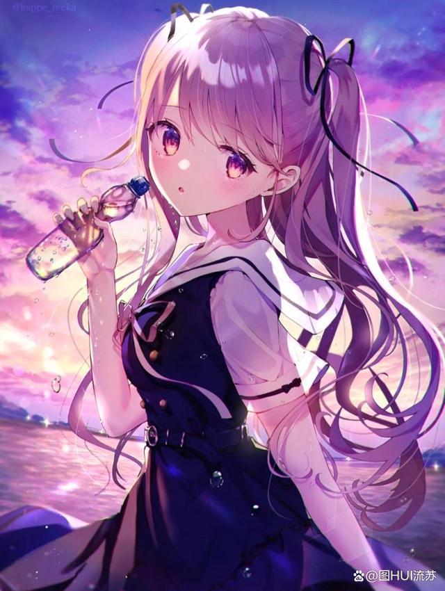 今日美图二次元少女可爱壁纸