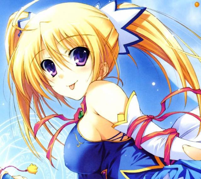 动漫美图：二次元金发女生，这样的女生真的讨人喜！