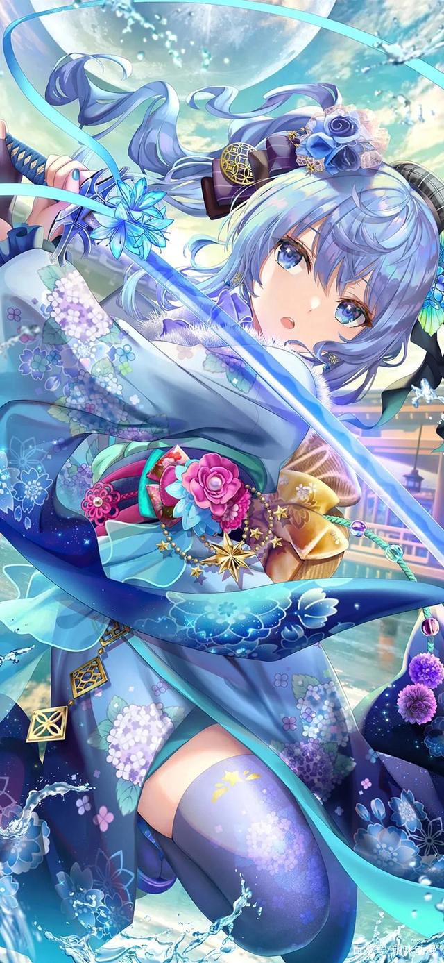 二次元动漫美图画师国庆假期马上结束，可我爱你的心满满！