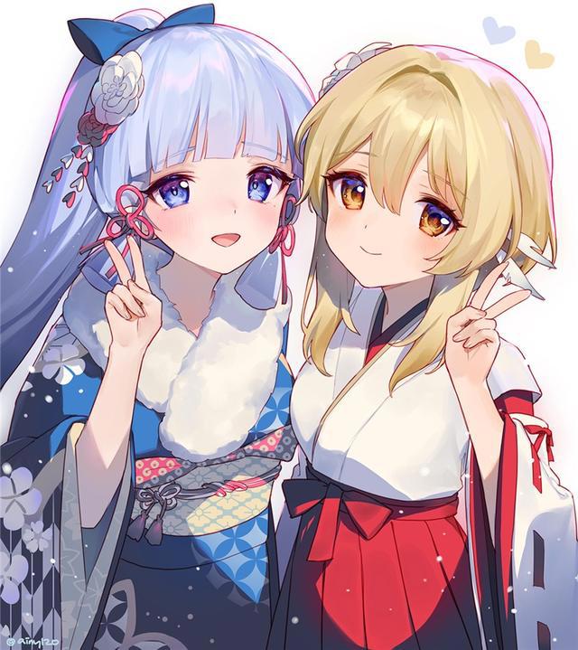 P站美图推荐！剪刀手特辑二次元女生头像