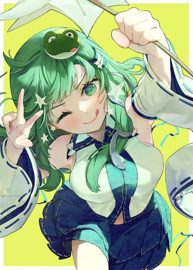 P站美图推荐！剪刀手特辑二次元女生头像