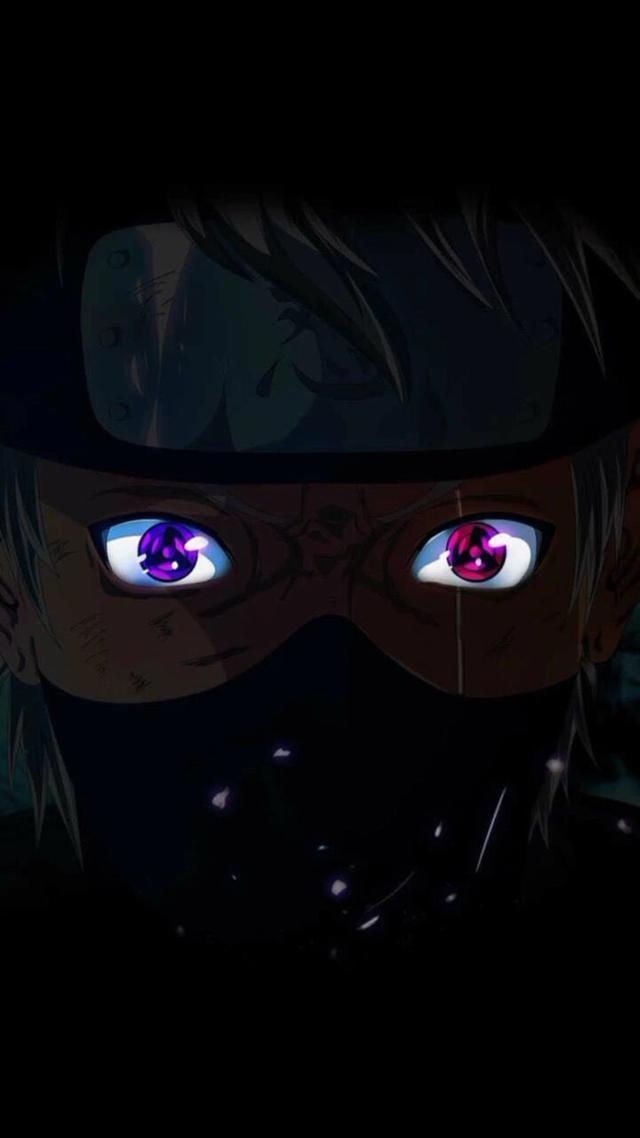 睁眼壁纸，火影忍者写轮眼系列