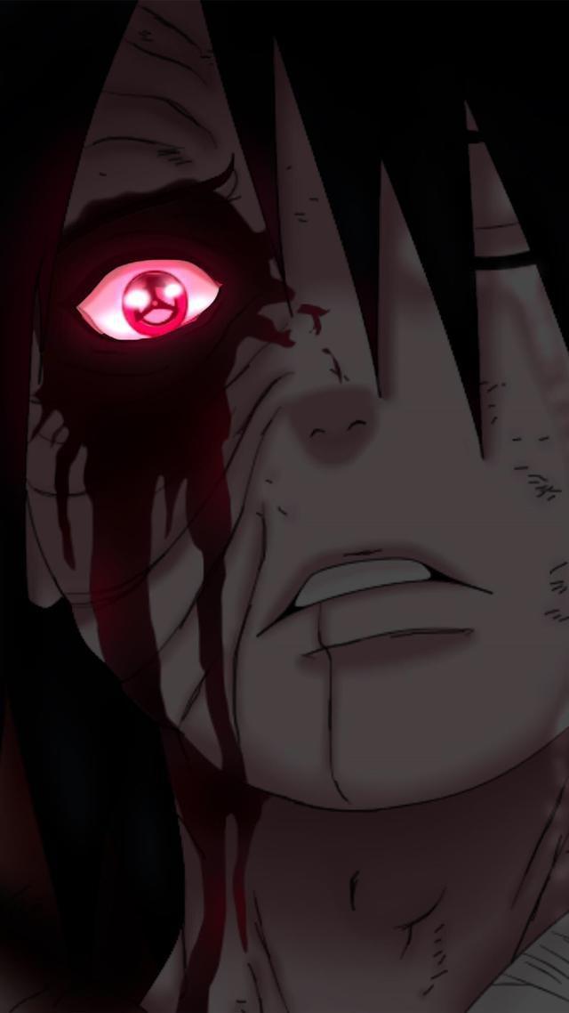 睁眼壁纸，火影忍者写轮眼系列