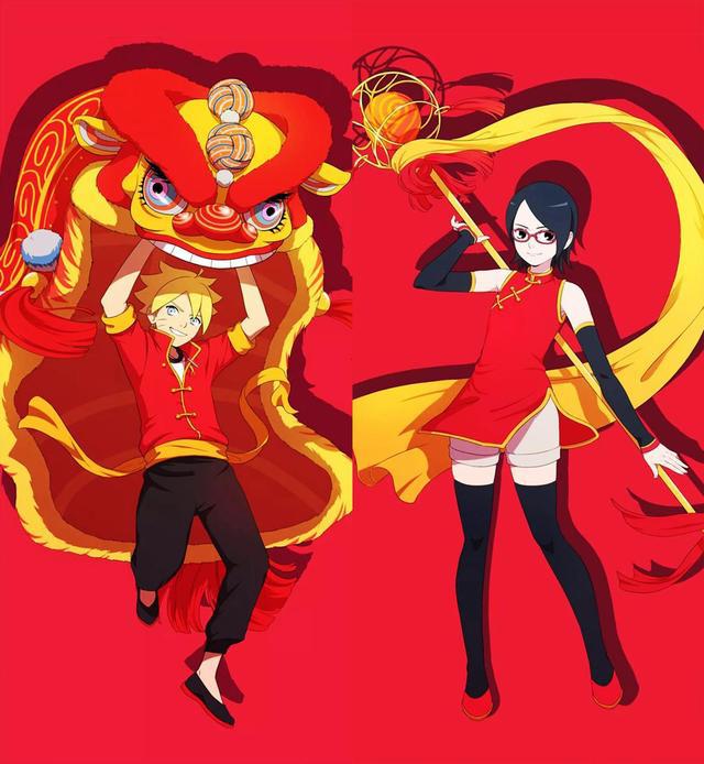 《火影忍者》合成画:纲手佐助毫无违和感,博人和佐良娜好像情侣