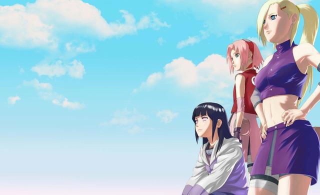 火影忍者动漫壁纸：木叶女忍者，雏田穿什么都是女神范！