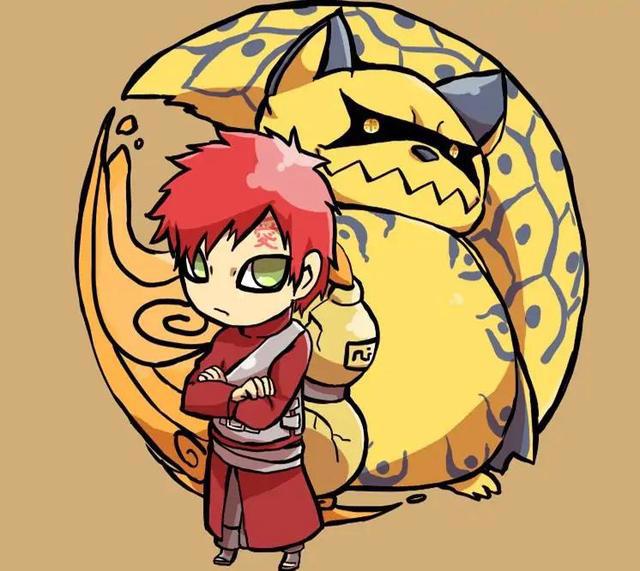 火影九大尾兽变Q版画风,奇拉比八尾友情破裂,守鹤“胖成球”