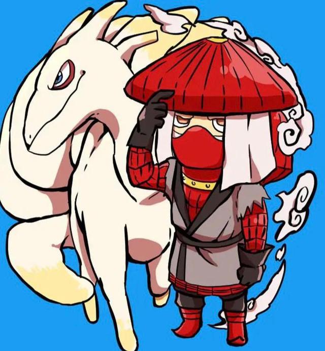 火影九大尾兽变Q版画风，奇拉比八尾友情破裂，守鹤“胖成球”