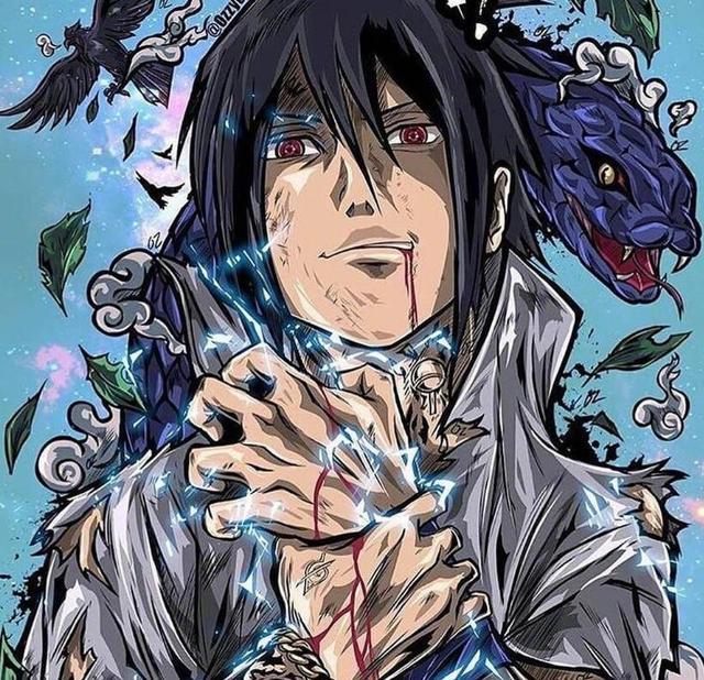 火影:炸裂版的人物肖像图,虽然很炫酷,但是也太无情了一点