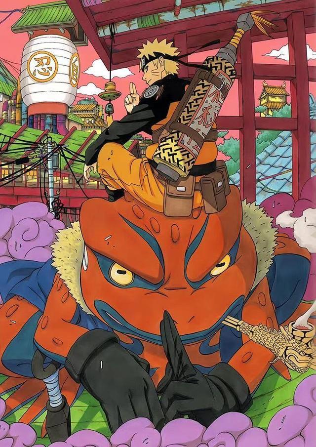 火影忍者壁纸欣赏：四代目封印九尾的背影真帅！