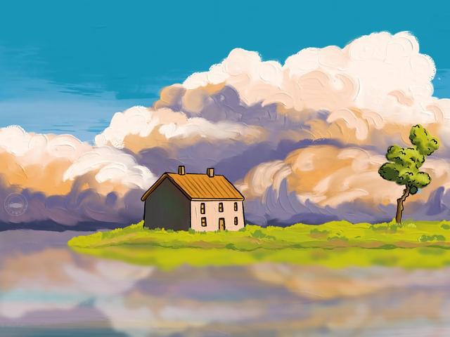 好看的动漫风背景图、平板壁纸