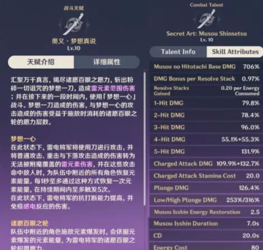 原神：雷电将军的大招，不仅有伤害还能充能？雷神免疫感电！