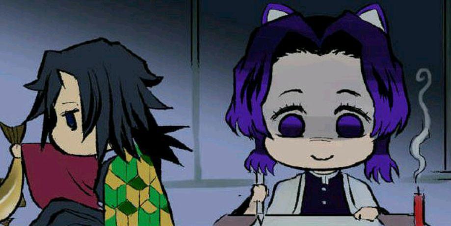 鬼灭之刃同人漫：“水柱”变成“鬼柱”，义勇与蝴蝶忍的爱恨日常