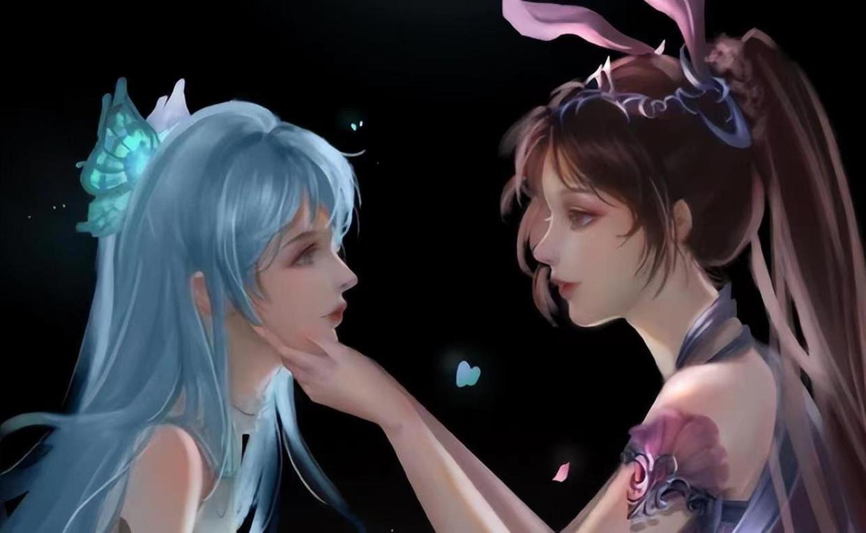 斗罗大陆:粉丝自制唐三女儿,颜值比小舞还高,蓝色发型好高级