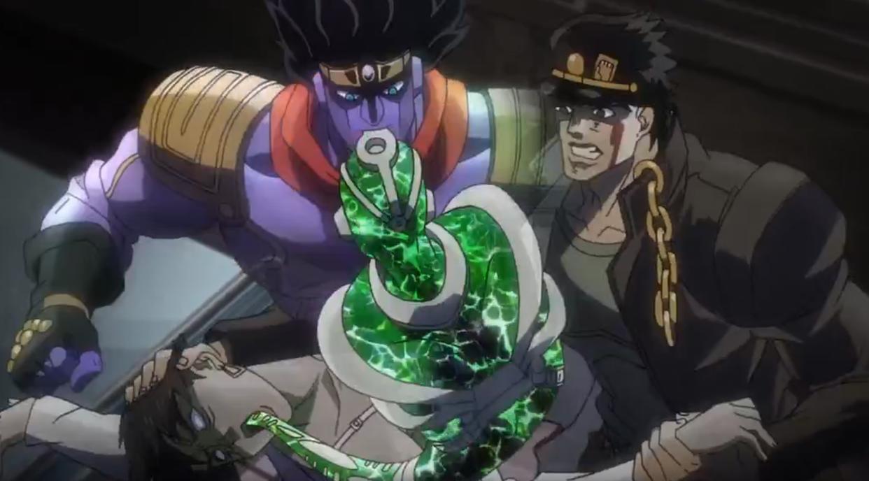 jojo的奇妙冒险：出现了，强吻怪乔太郎VS花京院！