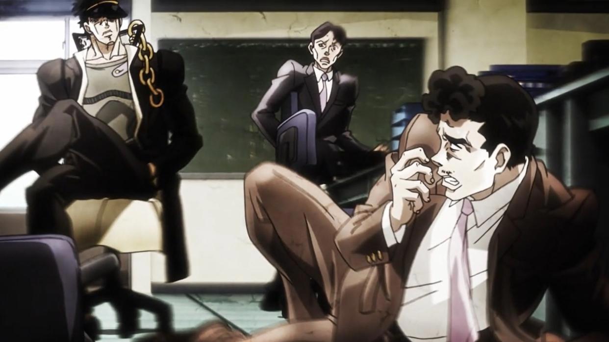 jojo:承太郎上学做人的表现,他妈妈还认为他是温柔的孩子,原因