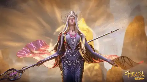 《斗罗大陆》比比东美人出浴，身材曲线真不错，参见绝美的女皇！