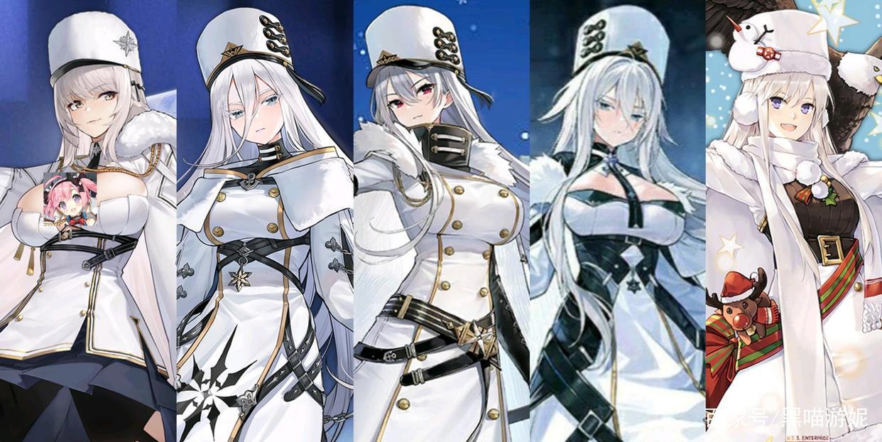 碧蓝航线北联白毛舰娘玩梗图企业混入其中被五等分的指挥官