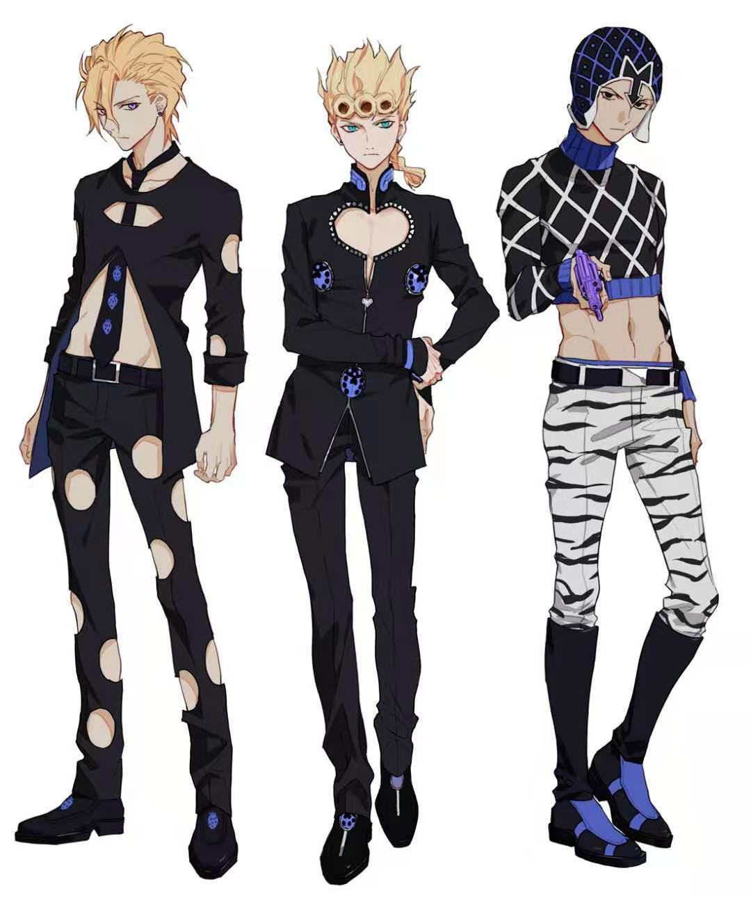 当JOJO变不同风格,乔鲁诺和徐伦像“姐妹”,黑帮三人变男团成员