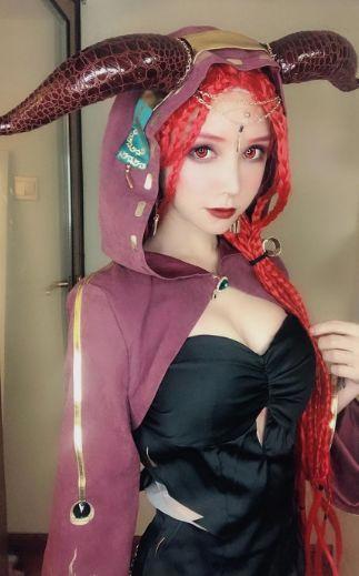 第五人格cosplay：红蝶神还原，玛尔塔改造前清纯可人