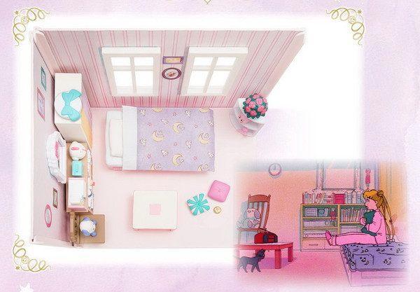 月野兔房间神还原！《美少女战士》娃娃屋，连棉被都跟真的一样